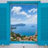 45060912 – provence window with view of  cote dazur, france